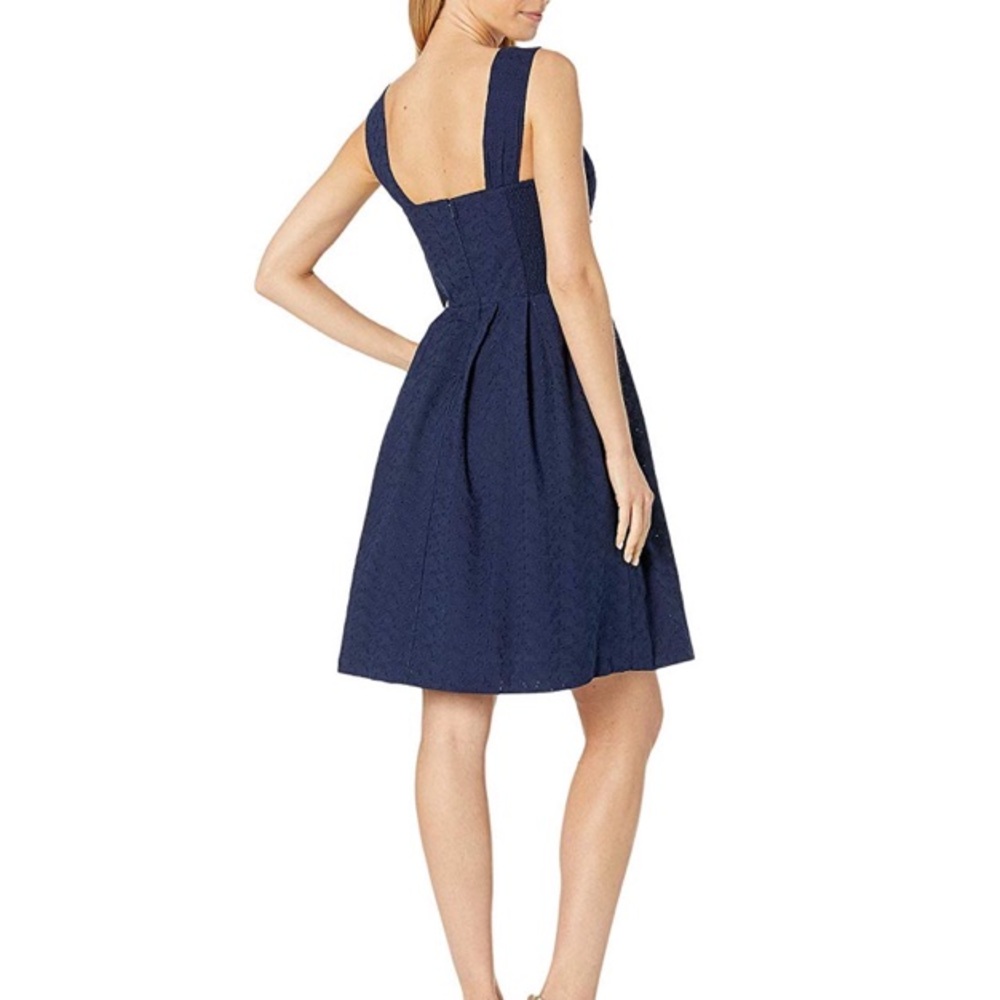 Lilly Pulitzer Cyndi Fit & Flare Navy Dress - Picture 3 of 12